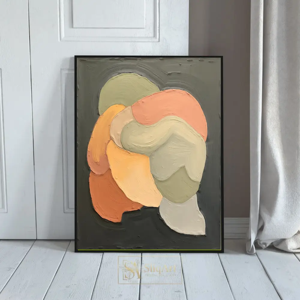 Organic Earth Tone Abstract Impasto Wall Art