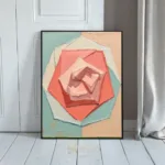 ABS art flower painting 047