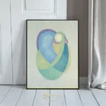 ABS art green blue 054