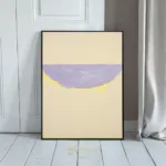 ABS art with a purple background and an design in the center possibly a mountain or landscape type figure 120