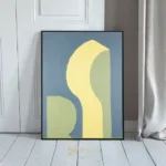 ABS art yellow and blue 182