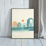 ABS artwork blue green colors 161