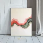 ABS artwork with colorful stripes 180