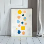 ABS colorful artwork pieces on white background 332