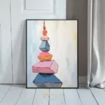 ABS colorful blocks tower 334