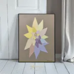 ABS colorful flower art 344