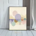 ABS colorful painting with geometric shapes 330