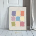 ABS colorful square artwork 353