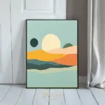 ABS colorful sunset mountain landscape 355