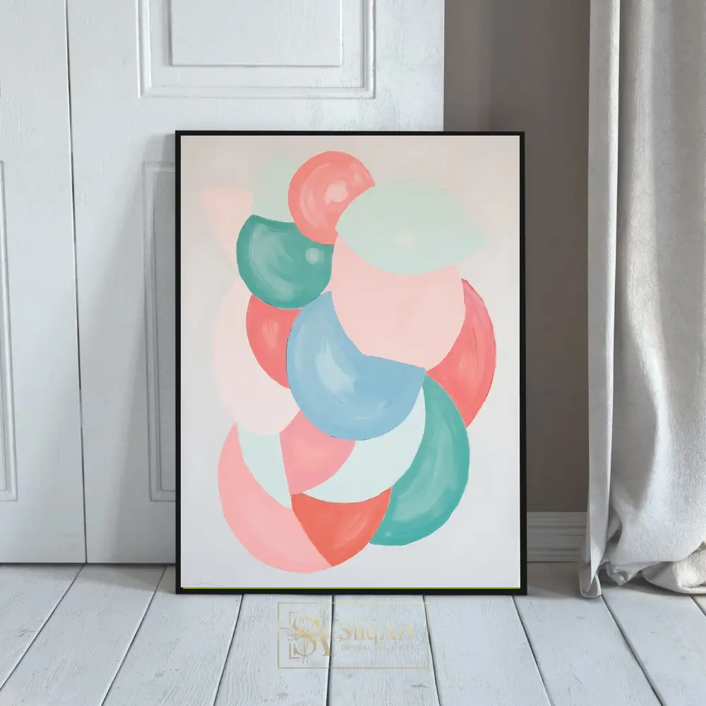 Pastel Circular Harmony - Modern Abstract Wall Art