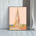 ABS colorful tower painting 357