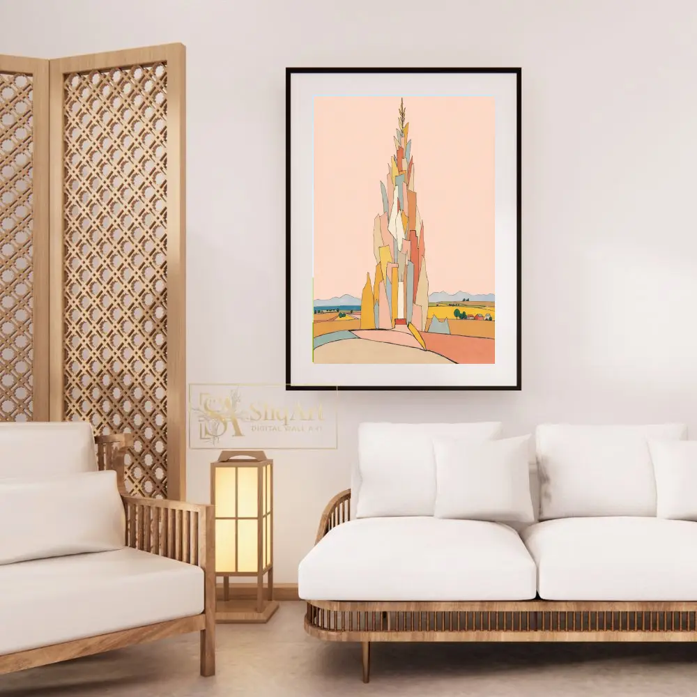 ABS-colorful-tower-painting-357-03 ABS colorful tower painting 357