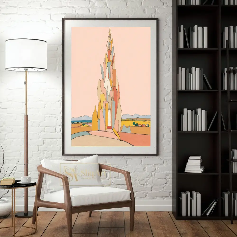 ABS-colorful-tower-painting-357-04 ABS colorful tower painting 357