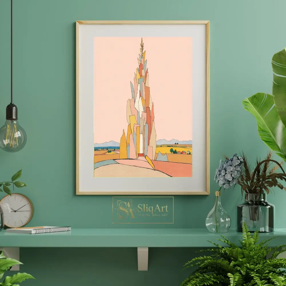 ABS-colorful-tower-painting-357-06 ABS colorful tower painting 357