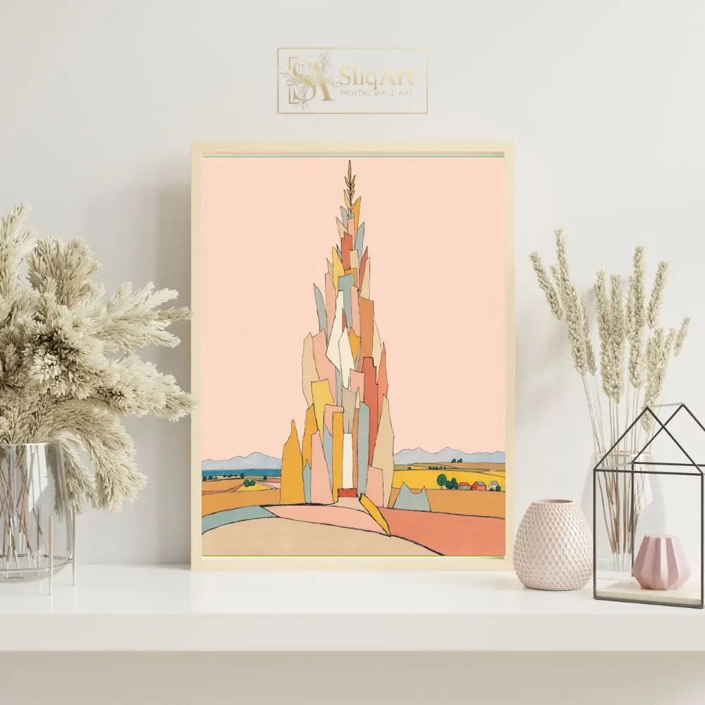 ABS-colorful-tower-painting-357-07 ABS colorful tower painting 357