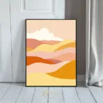 ABS desert mountain landscape with pastel colors 362