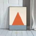 ABS minimalist red triangle 395