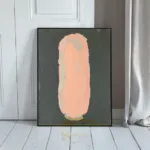 ABS pink oval art 430