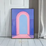 ABS pink walled archway painting 431