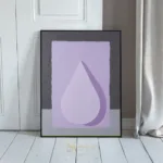 ABS purple teardrop art 450