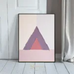 ABS purple triangle art 451