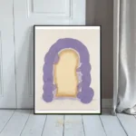 ABS purple wavy hair poster 452