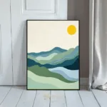 ABS serene sunset mountain landscape 463