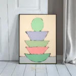 ABS stacked bowls colorful 466