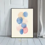 ABS watercolor circles art 503