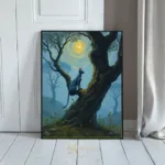 ANI a midnight blue cat on a branch 013