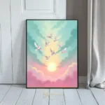 ANI birds flying sunset 038