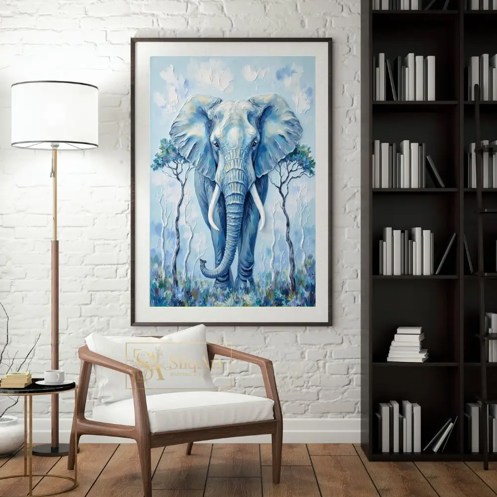 ANI-blue-elephant-van-gogh-style-046-04 ANI blue elephant van gogh style 046