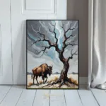 ANI buffalo and tree 049