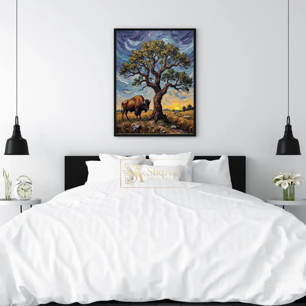 ANI-buffalo-and-tree-print-050-02 ANI buffalo and tree print 050