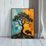 ANI buffalo under tree 058