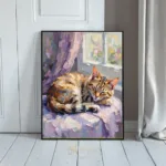 ANI calm cat sleeping on sofa 064