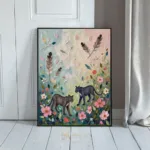 ANI cat and dog in flowers 066