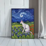 ANI cat in field with flowers 077