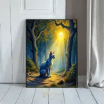 ANI cat in forest dusk 080