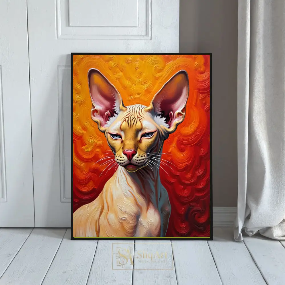 ANI-cat-portrait-with-red-and-yellow-background-097-01 ANI cat portrait with red and yellow background 097