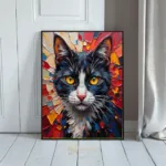 ANI cat with yellow eyes portrait 110