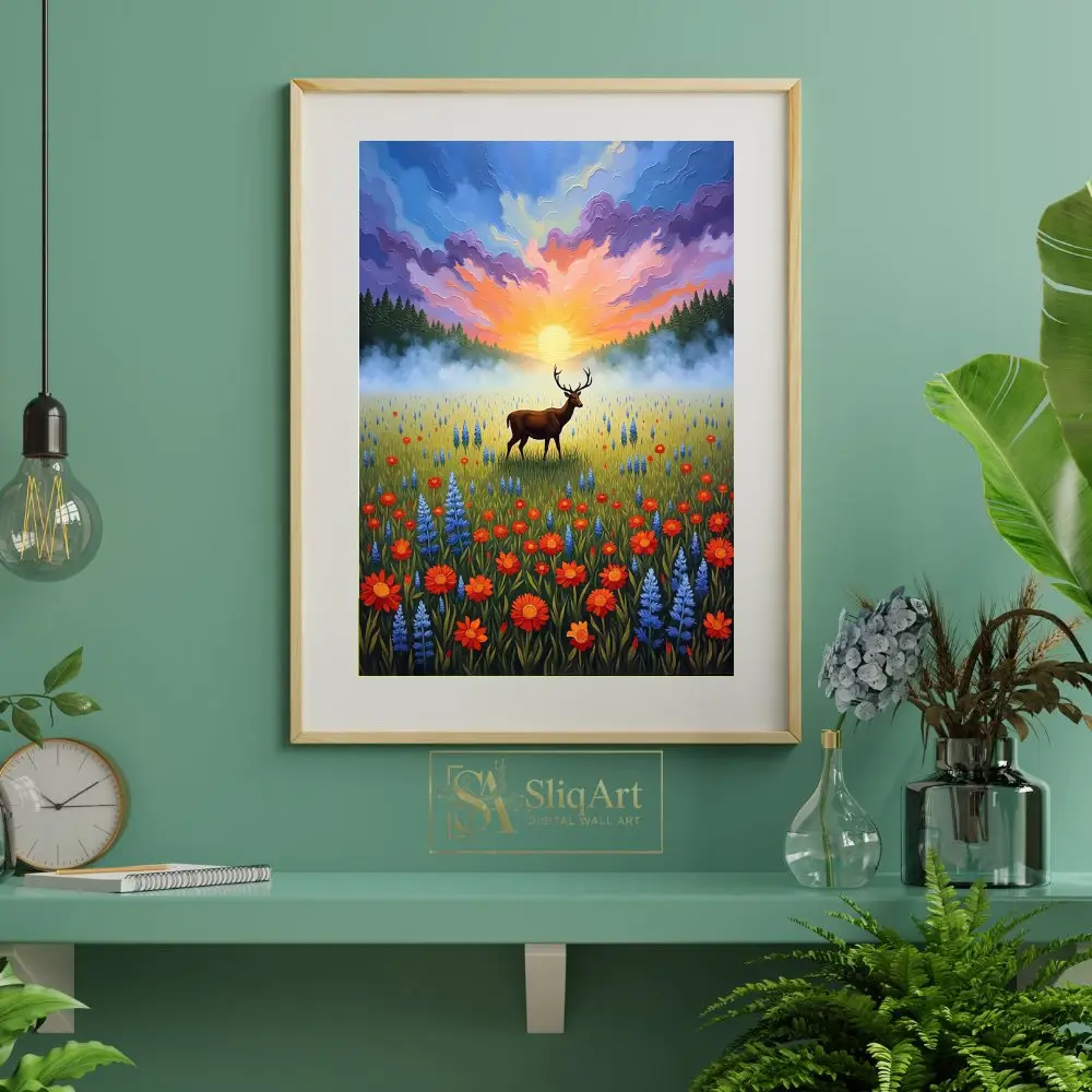 ANI-deer-and-flowers-in-field-133-06 ANI deer and flowers in field 133