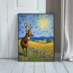 ANI deer in field at night 146