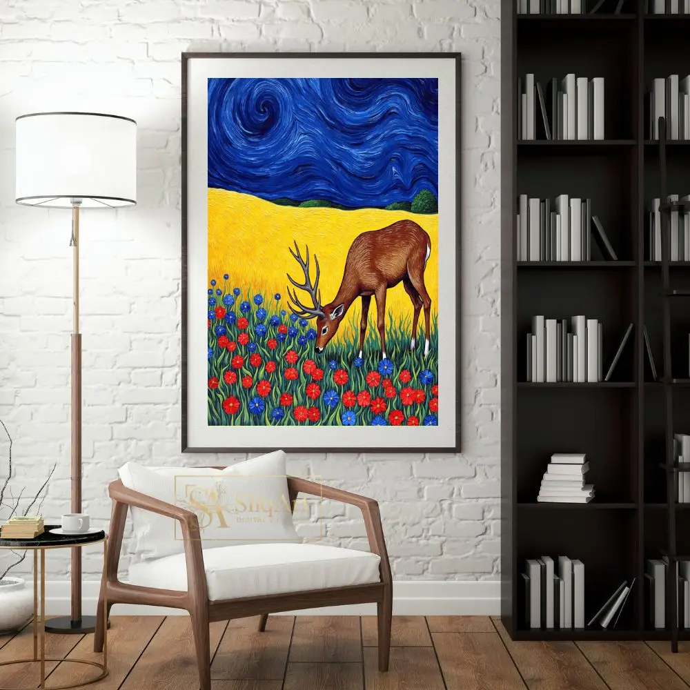 ANI-deer-in-flower-field-149-04 ANI deer in flower field 149