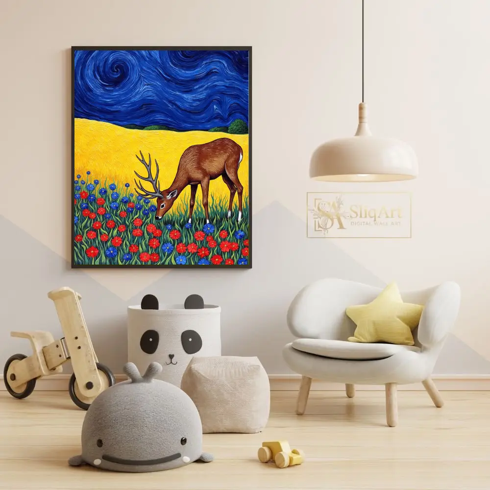 ANI-deer-in-flower-field-149-05 ANI deer in flower field 149