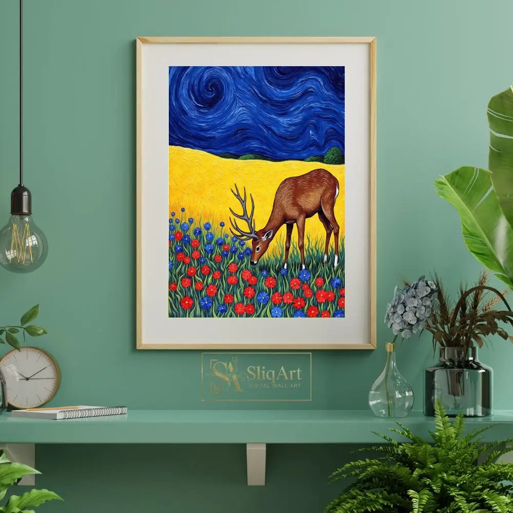 ANI-deer-in-flower-field-149-06 ANI deer in flower field 149