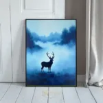 ANI deer in misty woods 157