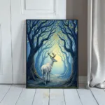ANI deer in moonlit forest 158