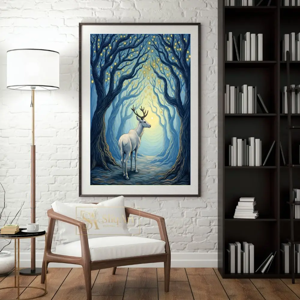 ANI-deer-in-moonlit-forest-158-04 ANI deer in moonlit forest 158