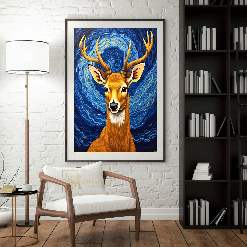 ANI-deer-portrait-with-blue-background-173-04 ANI deer portrait with blue background 173